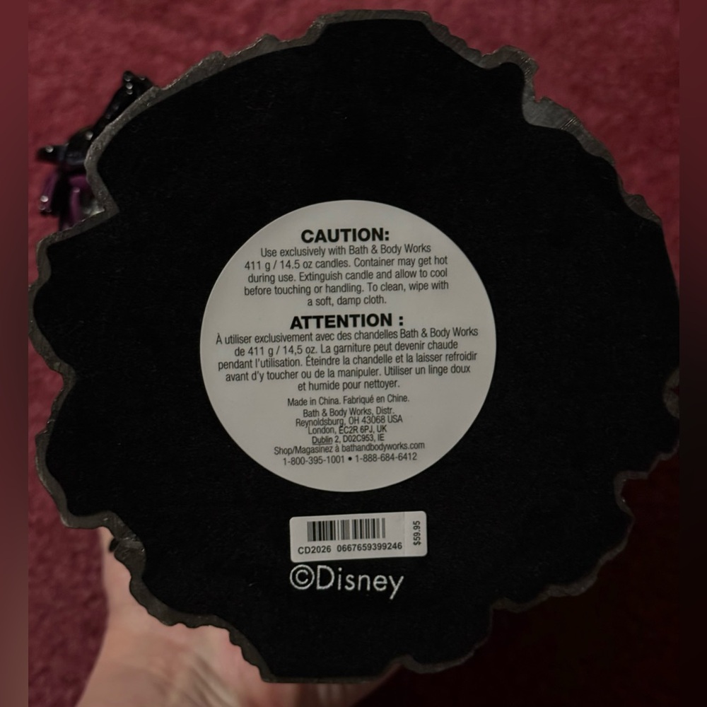New Malificent Dragon Castle Pedestal for Bath & Body Works 3-wick candle - Picture 5 of 5
